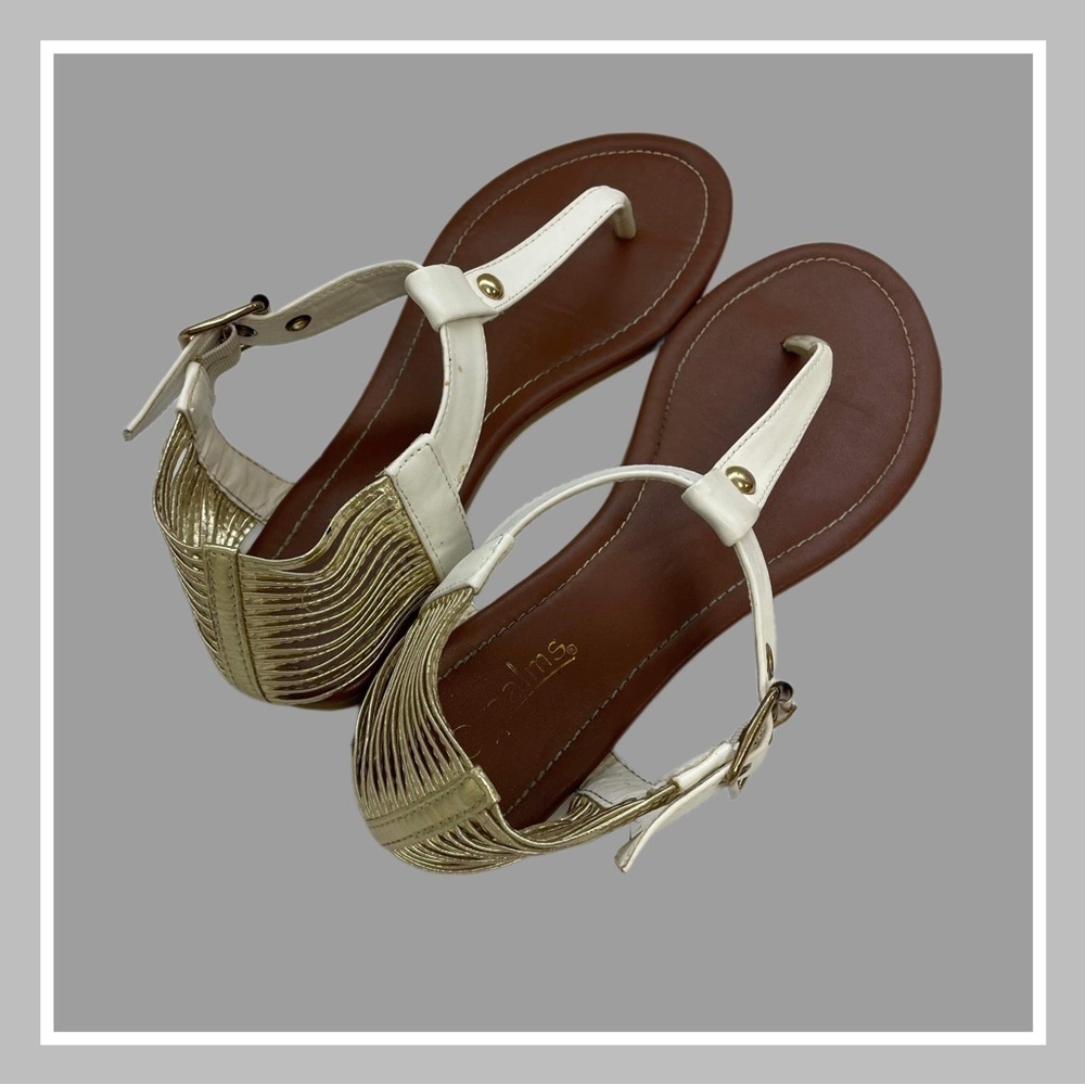 PALMS Size 10 white sandals